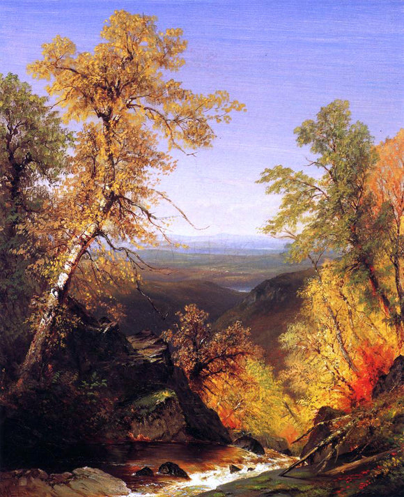  Richard William Hubbard The Top of Kaaterskill Falls, Autumn - Art Print