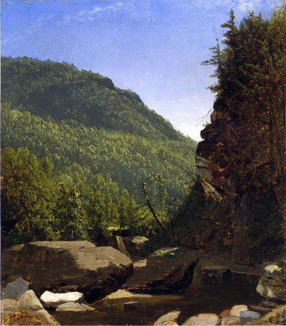  Sanford Robinson Gifford The Top of Kauterskill Falls - Art Print