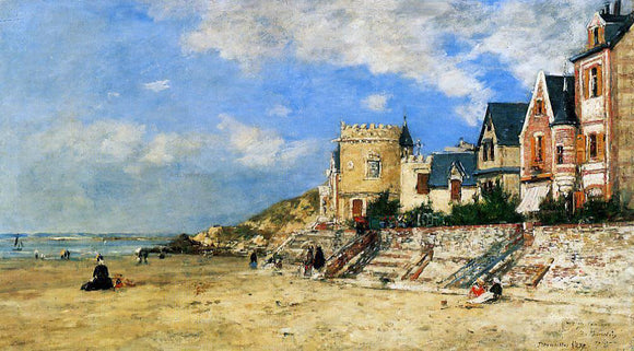  Eugene-Louis Boudin The Tour Malakoff and the Trouville Shore - Art Print