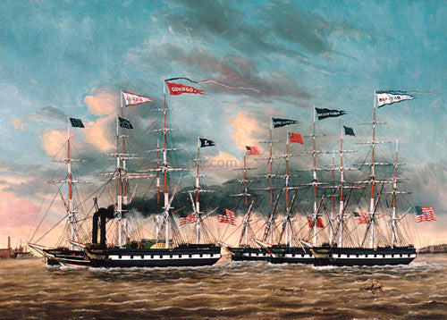  James Guy Evans The Tow Boat Conqueror - Art Print
