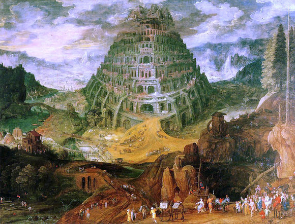  The Elder Jan Bruegel The Tower of Babel - Art Print