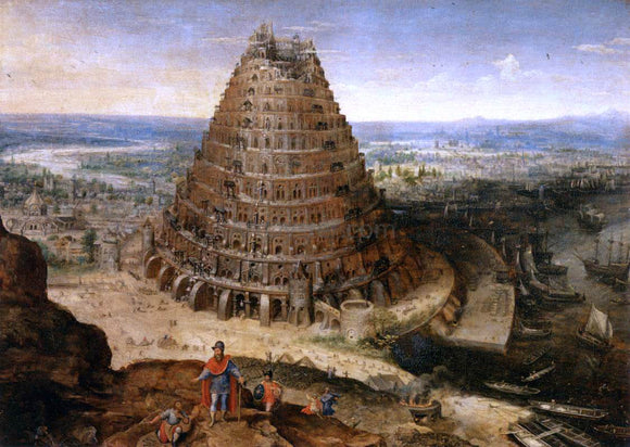  Lucas Van Valkenborch The Tower of Babel - Art Print