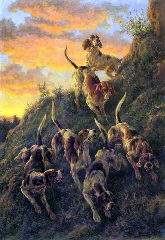  Edmond H Osthaus The Trail of the Cougar - Art Print