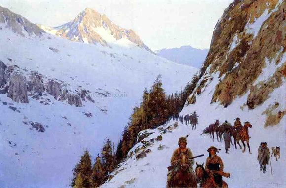  Henry F Farney The Trail Over the Pass - Art Print