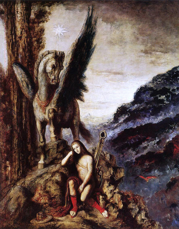  Gustave Moreau The Travelling Poet - Art Print