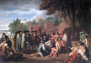  Benjamin West The Treaty of Penn with the Indians - Art Print