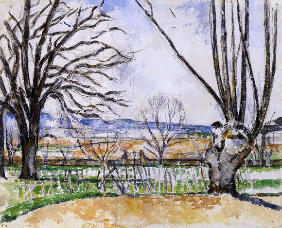  Paul Cezanne The Trees of Jas de Bouffan in Spring - Art Print
