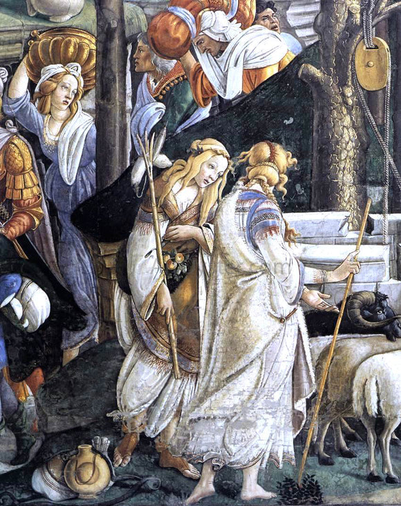  Sandro Botticelli The Trials and Calling of Moses (detail 1) (Cappella Sistina, Vatican) - Art Print