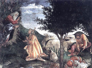  Sandro Botticelli The Trials and Calling of Moses (detail 3) (Cappella Sistina, Vatican) - Art Print