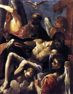  Lodovico Carracci The Trinity with the Dead Christ - Art Print