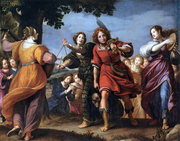  Matteo Rosselli The Triumph of David - Art Print