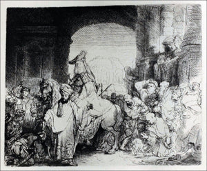  Rembrandt Van Rijn The Triumph of Mordacai - Art Print
