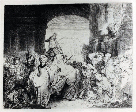  Rembrandt Van Rijn The Triumph of Mordacai - Art Print