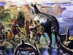  Lovis Corinth The Trojan Horse - Art Print
