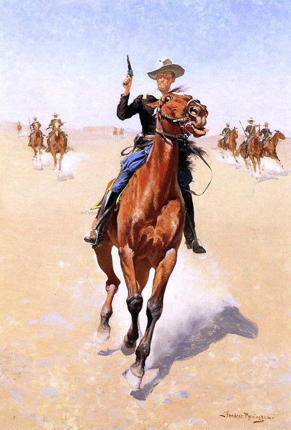  Frederic Remington The Trooper - Art Print