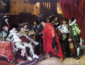  Ferdinand Roybet The Troubadours - Art Print