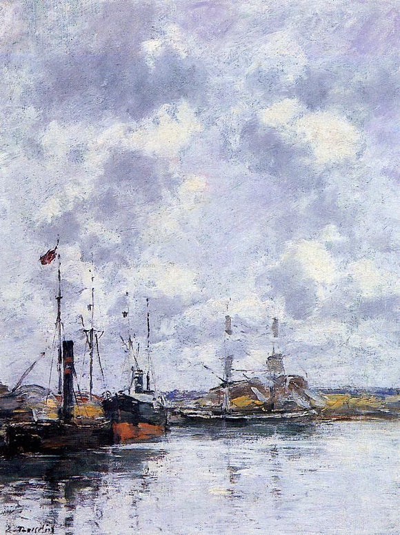  Eugene-Louis Boudin The Trouville Basin - Art Print