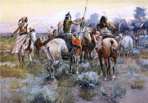  Charles Marion Russell A Truce - Art Print
