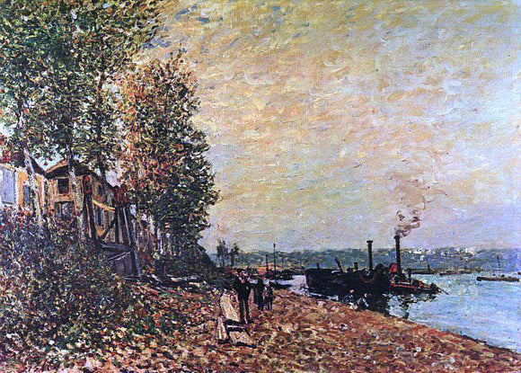  Alfred Sisley The Tugboat - Art Print