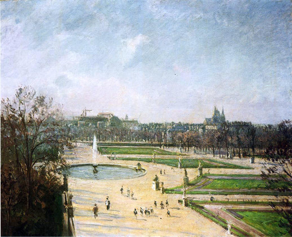  Camille Pissarro The Tuileries Gardens, Afternoon, Sun - Art Print