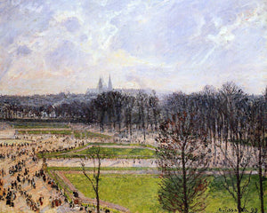  Camille Pissarro The Tuileries Gardens: Winter Afternoon - Art Print