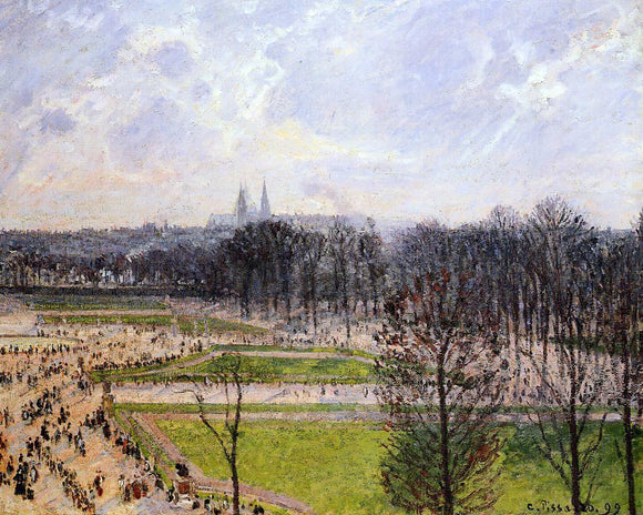  Camille Pissarro The Tuileries Gardens: Winter Afternoon - Art Print