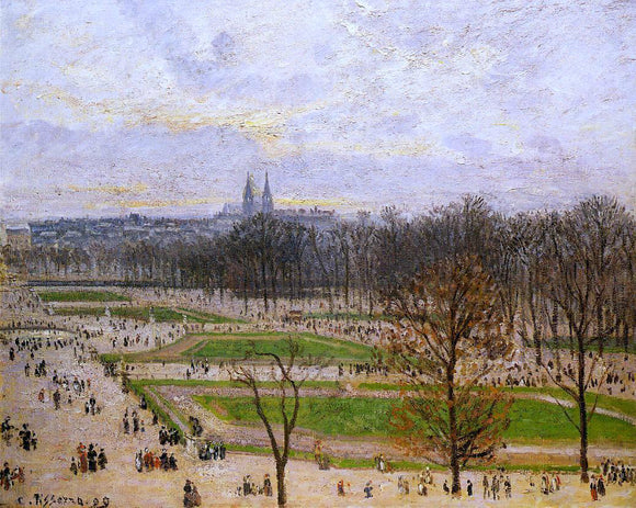  Camille Pissarro The Tuilleries Gardens: Winter Afternoon - Art Print