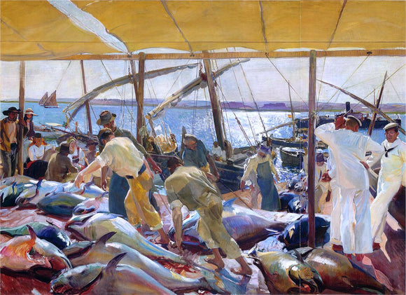  Joaquin Sorolla Y Bastida The Tunny Catch - Art Print