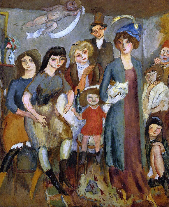  Jules Pascin The Turkish Family - Art Print