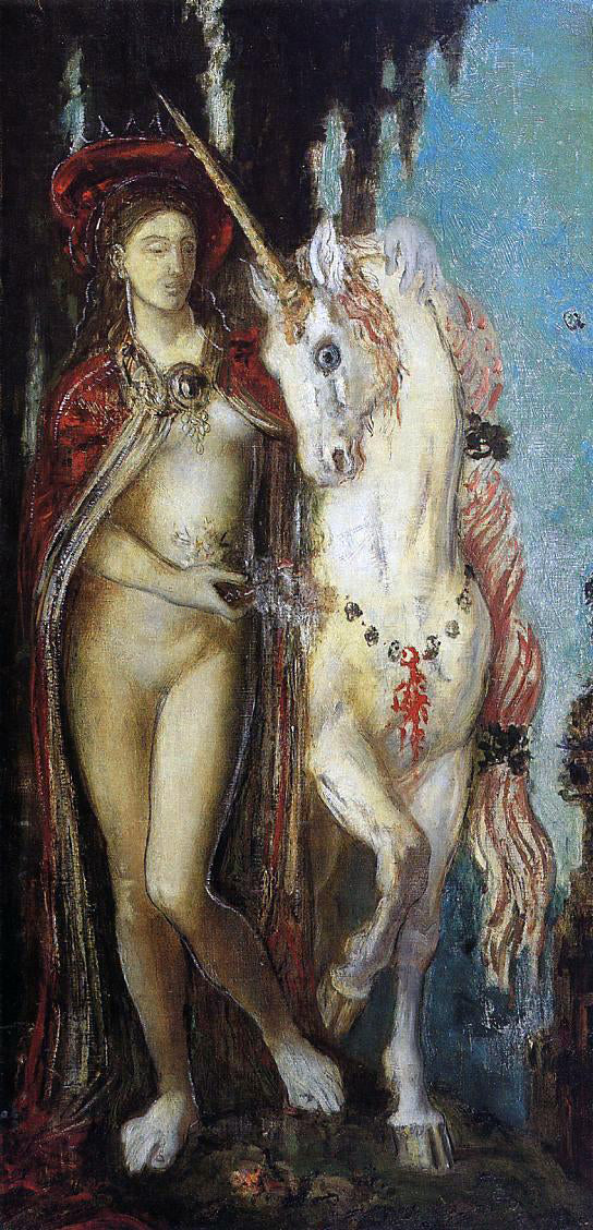  Gustave Moreau The Unicorn - Art Print