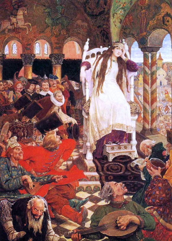  Victor Mikhail Vasnetsov The Unsmiling Tsarevna - Art Print