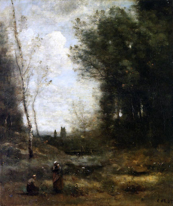  Jean-Baptiste-Camille Corot The Valley - Art Print