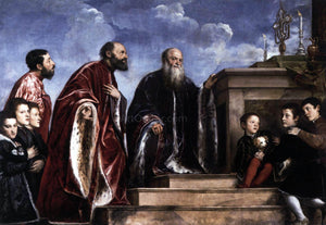  Titian The Vendramin Family Venerating a Relic of the True Cross - Art Print