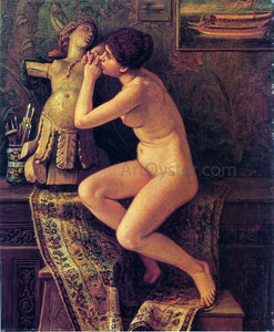  Elihu Vedder The Venetian Model - Art Print