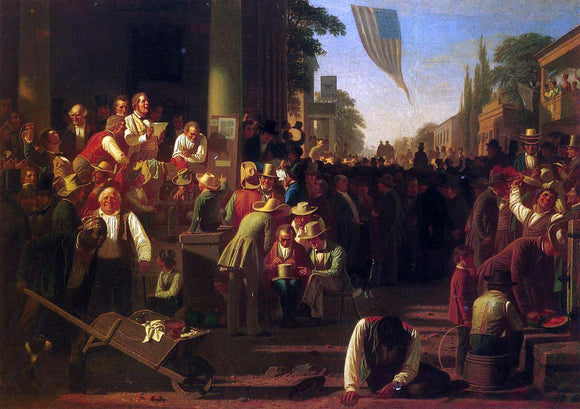  George Caleb Bingham The Verdict of the People - Art Print