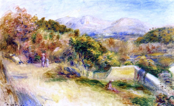  Pierre Auguste Renoir The View from Collettes, Cagnes - Art Print