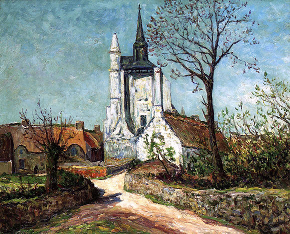  Maxime Maufra The Village and Chapel of Sainte-Avoye (also known as Morbihan) - Art Print