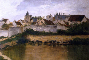  Charles Francois Daubigny The Village, Auvers-sur-Oise - Art Print