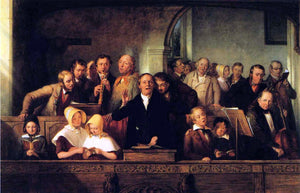  Thomas Webster The Village Choir - Art Print