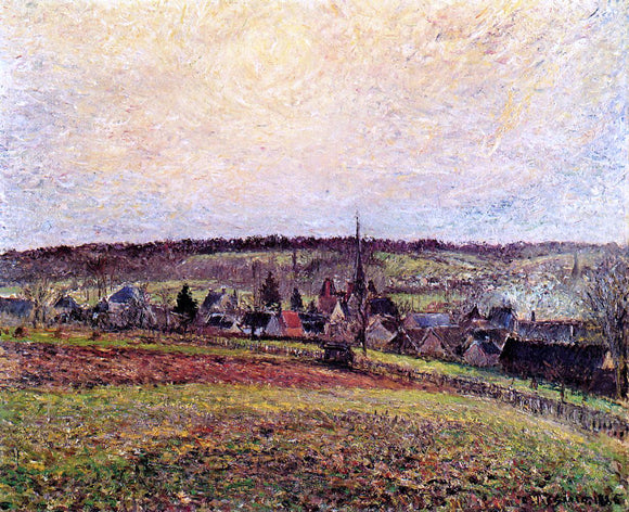  Camille Pissarro The Village of Eragny - Art Print