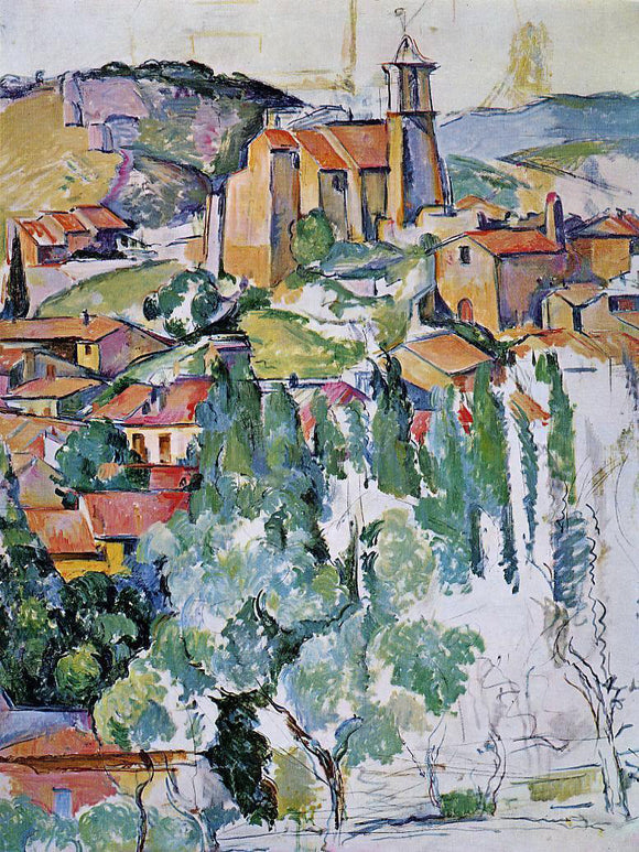  Paul Cezanne A Village of Gardanne - Art Print