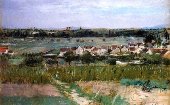  Berthe Morisot The Village of Maurecourt - Art Print