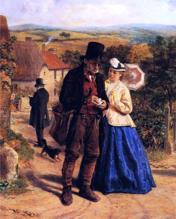  William Hemsley The Village Postman - Art Print