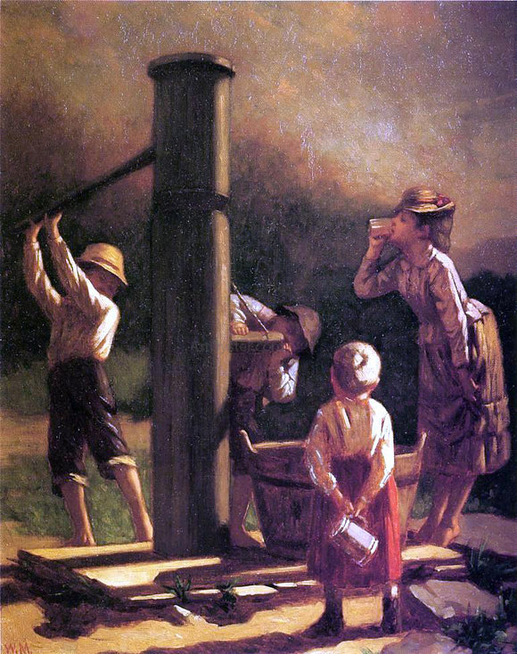  William Penn Morgan The Village Pump - Art Print