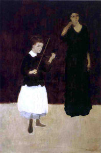  Arthur B Davies The Violin Lesson - Art Print