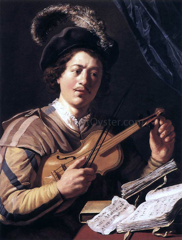  Jan Lievens The Violin Player - Art Print