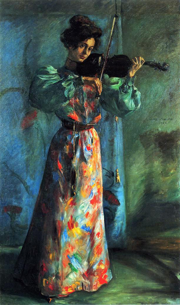  Lovis Corinth The Violinist - Art Print