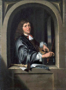  Pieter Cornelisz. Van Slingelandt The Violist - Art Print