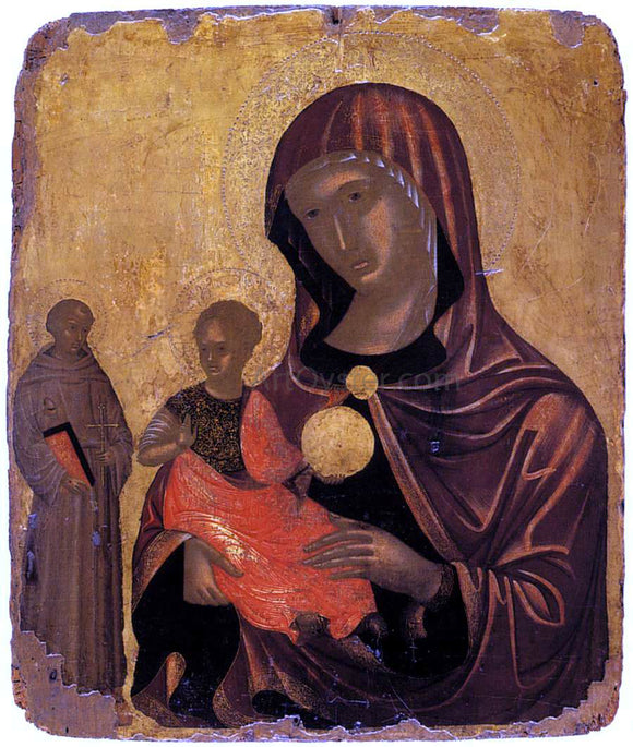  Nikolaos Tsafouris The Virgin and St Francis of Assisi - Art Print