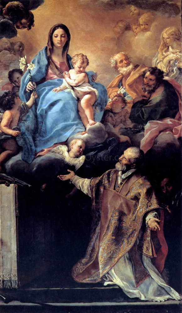  Carlo Maratti The Virgin Appearing to St Philip Neri - Art Print